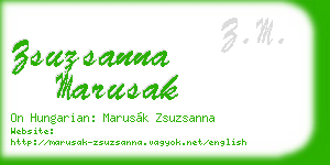 zsuzsanna marusak business card